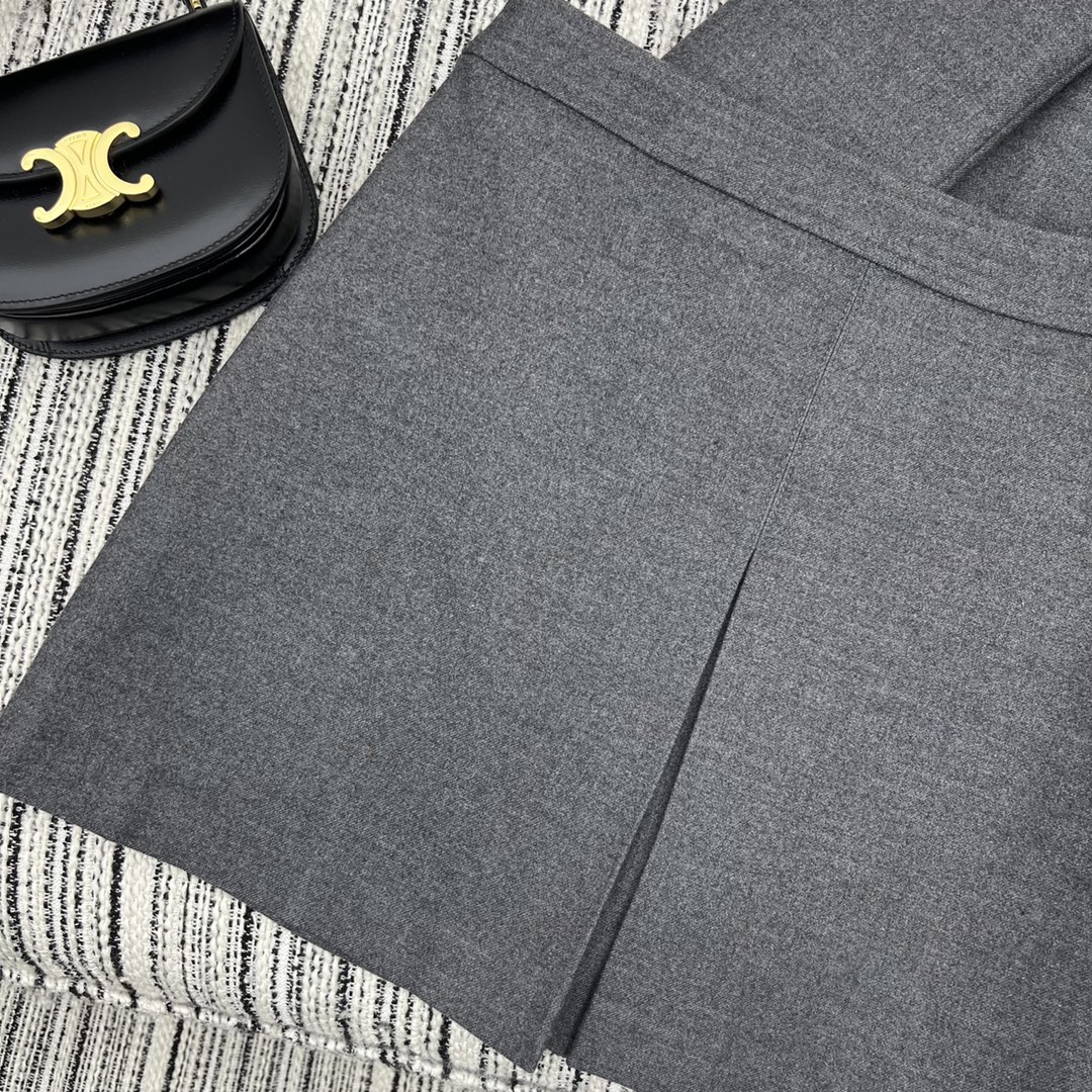 【Celine】Lapel Blazer and Skirt Set