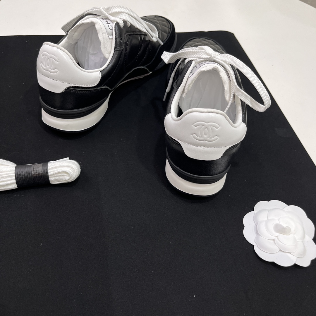 Chanel Chanel 2024SS early spring new diamond stitching flash casual sports shoes