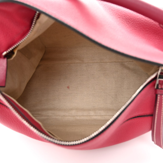 LOEWE Calfskin Medium Puzzle Bag Rouge