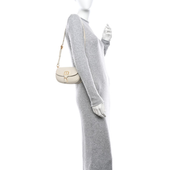 Christian Dior Box Calfskin East West Bobby Bag Latte