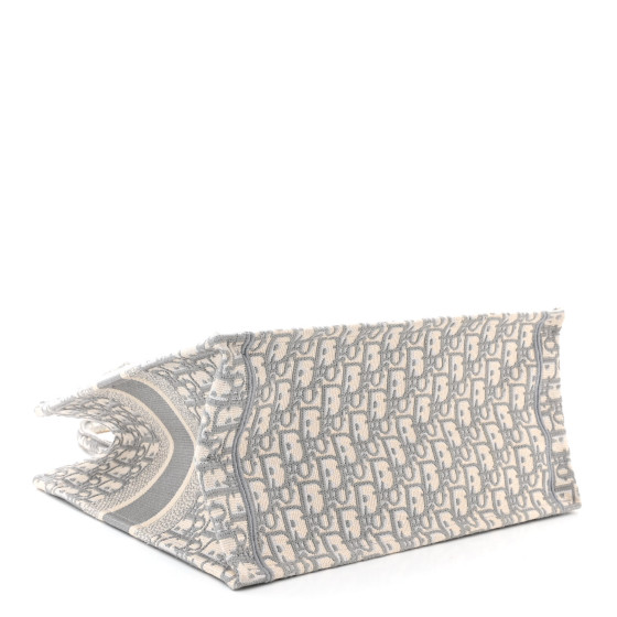 Christian Dior Oblique Medium Book Tote Grey