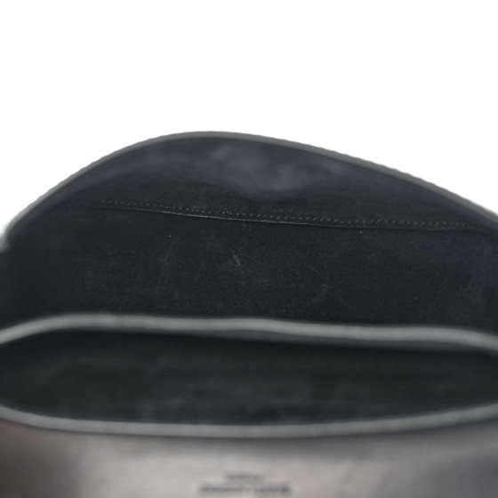 Saint Laurent Smooth Calfskin Classic Monogram Small Kaia Satchel Black