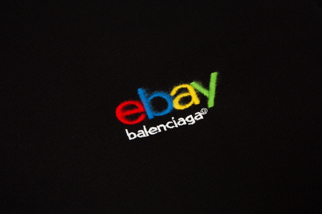 Balenciga/Balenciga hooded sweatshirt with front and back letter hot diamonds