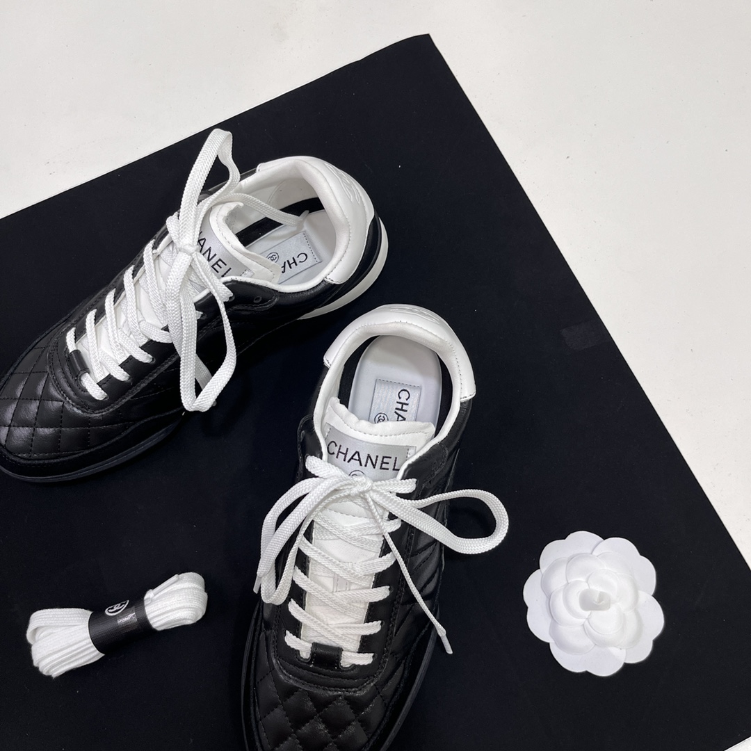 Chanel Chanel 2024SS early spring new diamond stitching flash casual sports shoes