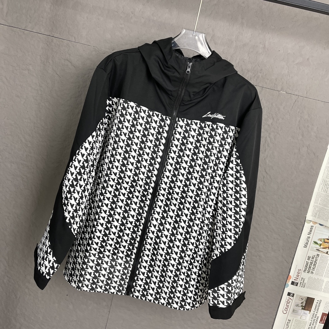 High quality Louis Vuitton patchwork houndstooth jacket