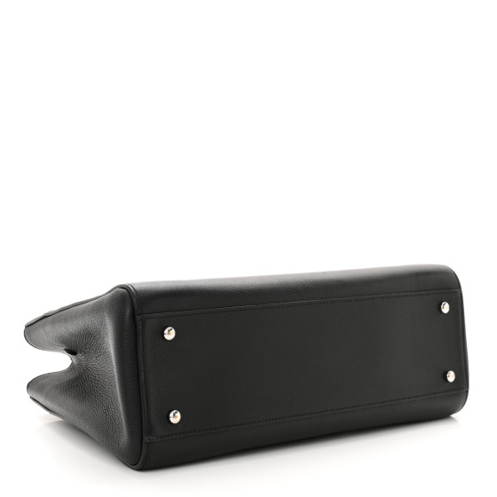 Chanel Grained Calfskin Small Neo Executive Shopper Tote Black