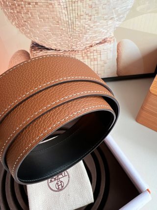 Hermes men's belt Hermes men's 3.8cm classic style