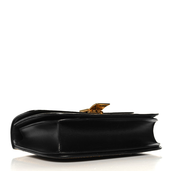 CELINE Cobra Calfskin Medium Classic Box Flap Bag Yellow