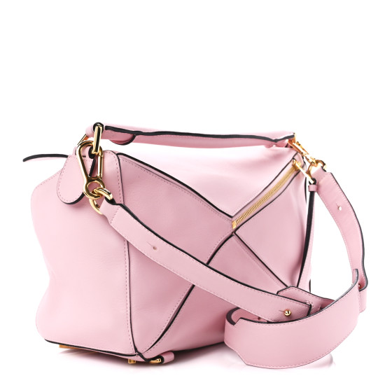 LOEWE Calfskin Medium Puzzle Bag Light Pink