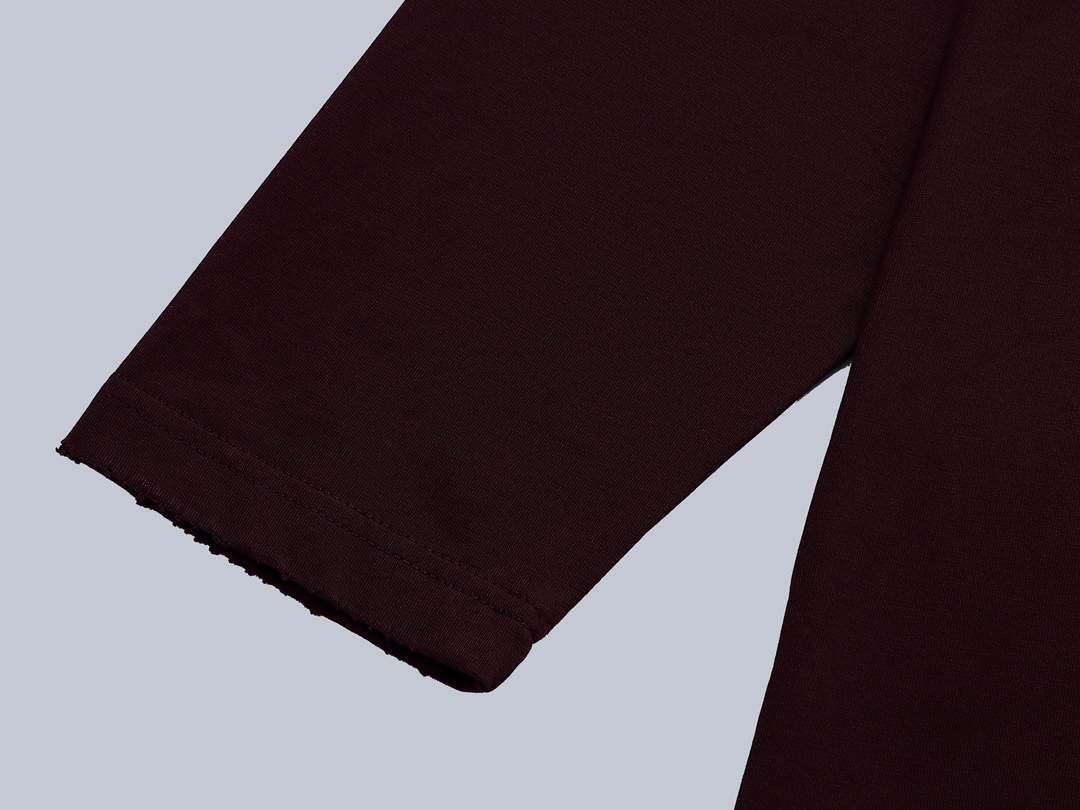 Balenciaga BALENCIAGA Heavy-duty distressed tape long-sleeved bottoming shirt