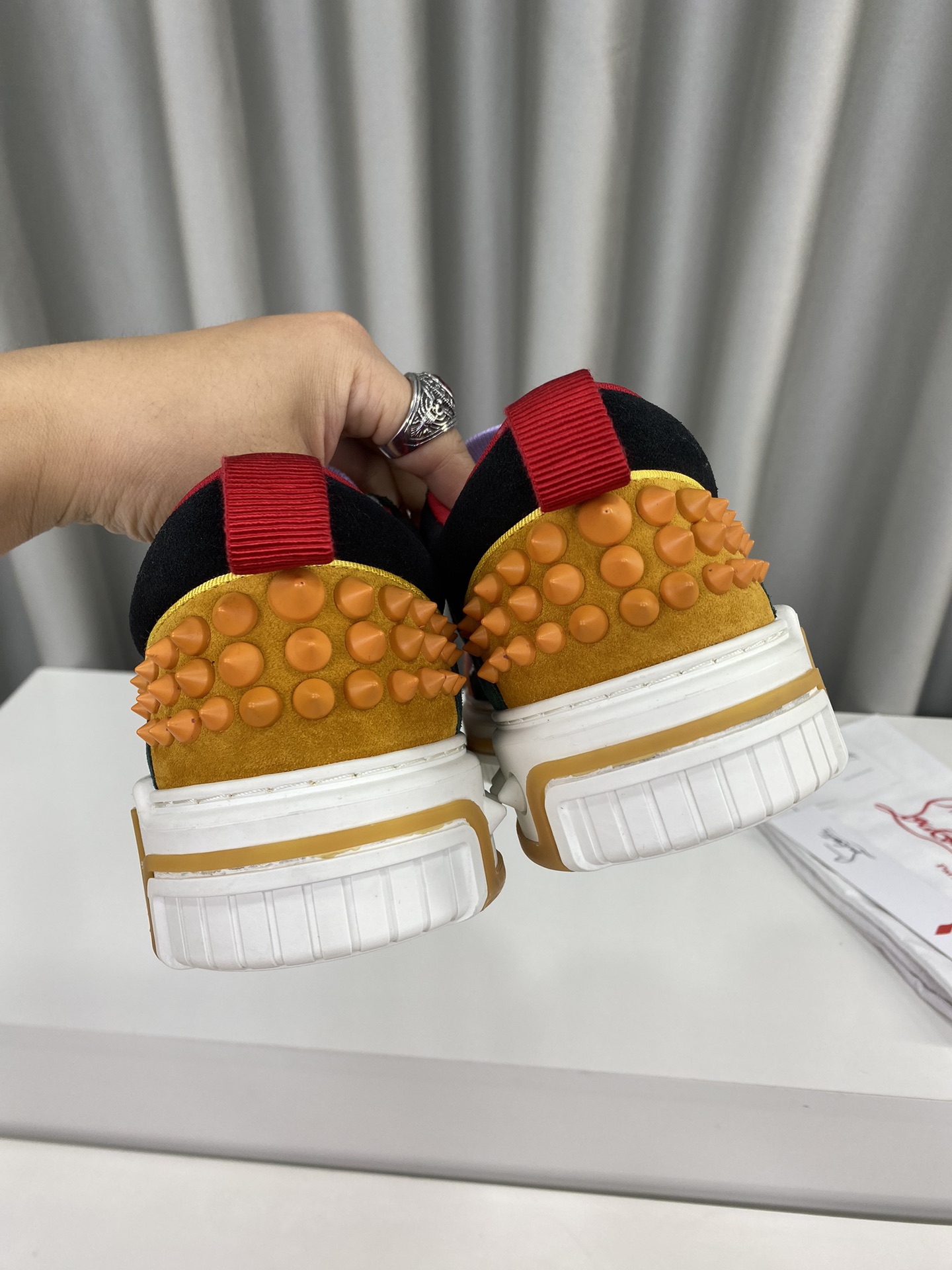 Christian Louboutin 2024 Unisex Red Sole Platform Sneakers