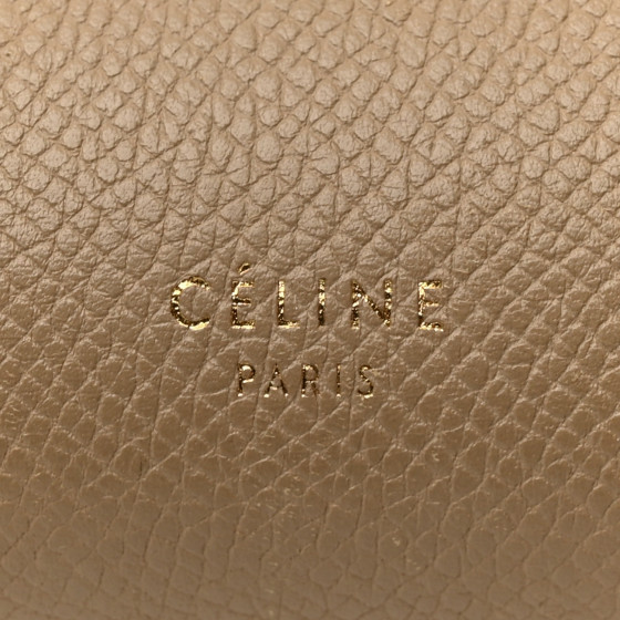 CELINE Grained Calfskin Mini Belt Bag Light Taupe