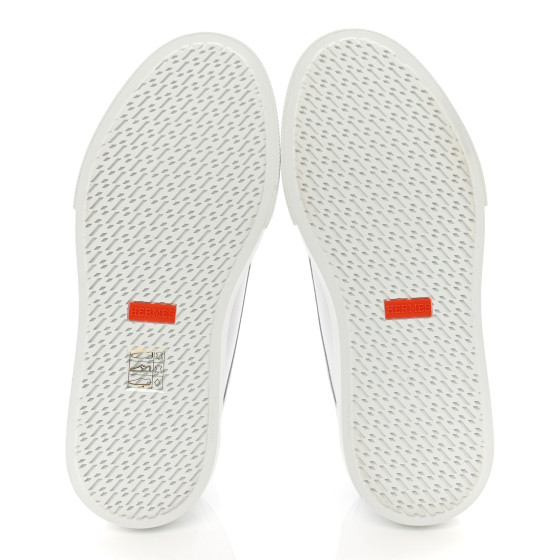 Hermes Calfskin Womens Get Sneakers 37 White