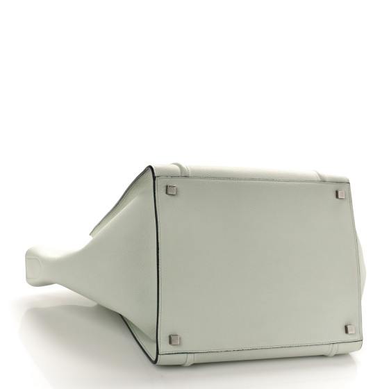 CELINE Baby Grained Calfskin Medium Phantom Luggage Jade