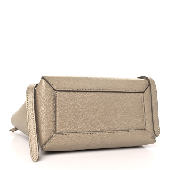 CELINE Grained Calfskin Nano Belt Bag Light Taupe