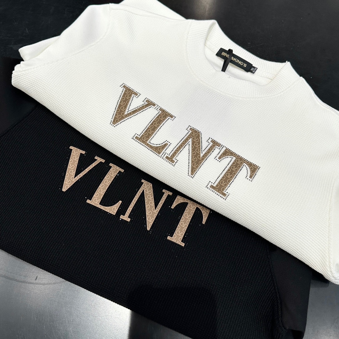 Valentino 2024 new official versatile knitted bottom long sleeve