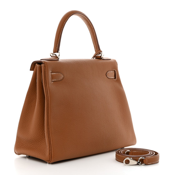 HERMES Togo Kelly Retourne 28 Gold