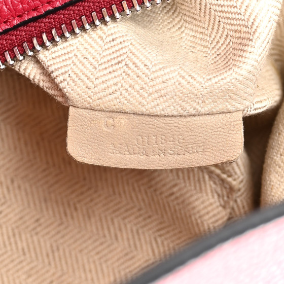 LOEWE Calfskin Medium Puzzle Bag Rouge