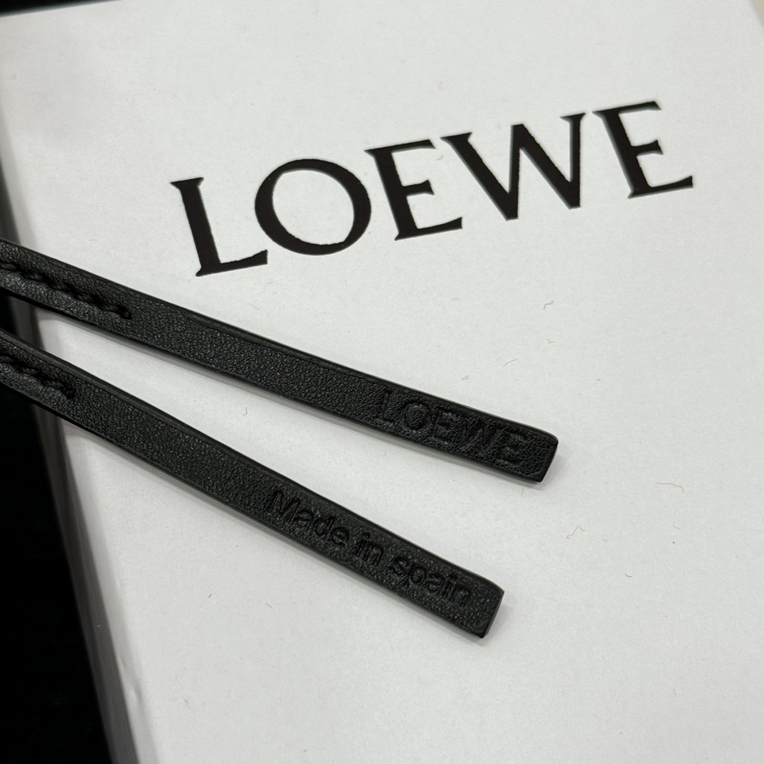 Loewe felt and cowhide mandrake charm