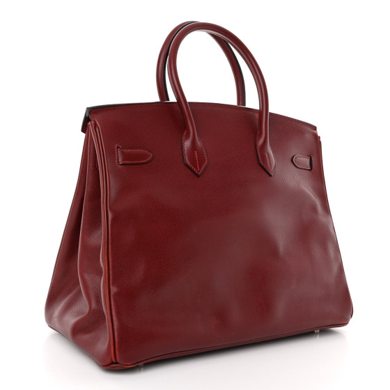 HERMES Courchevel Birkin 35 Rouge H