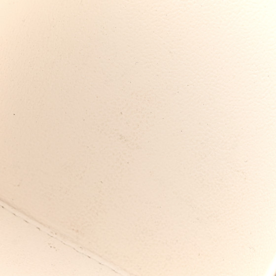 Caviar Quilted Sweetheart Vanity Case White