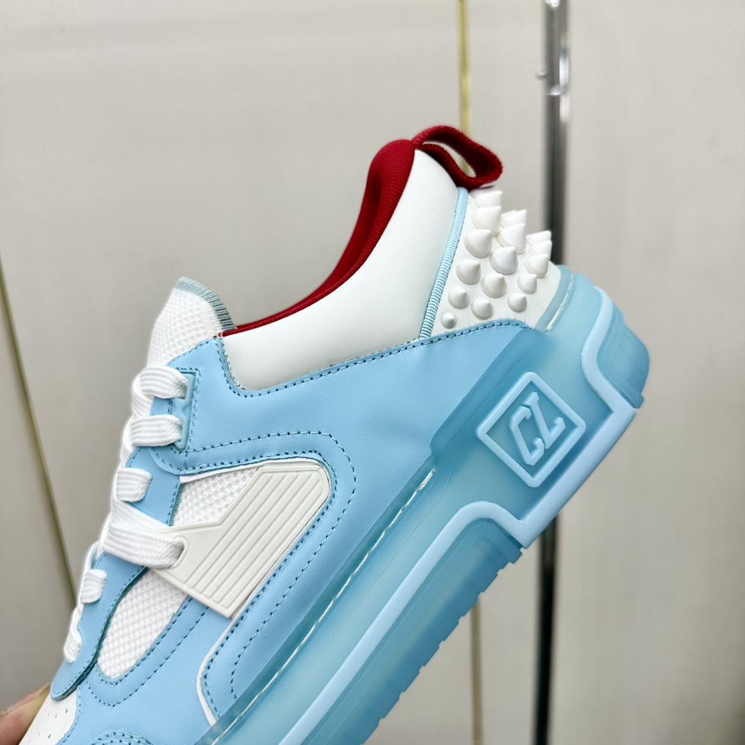 Christian Louboutin 2024 ASTROLOUBI Unisex Thick-soled Sneakers Blue