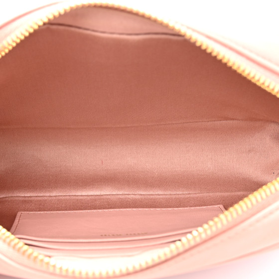 Miu Miu Nappa Matelasse Crossbody Bag Orchidea