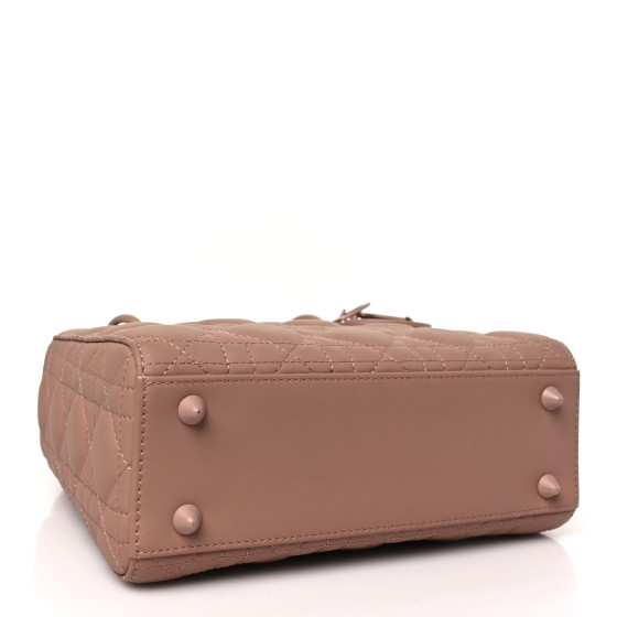 Christian Dior Ultra Matte Calfskin Cannage Small My ABCDior Lady Dior Beige