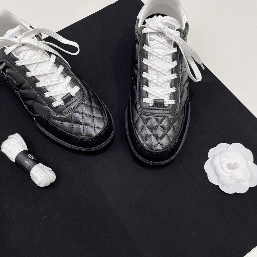 Chanel Chanel 2024SS early spring new diamond stitching flash casual sports shoes