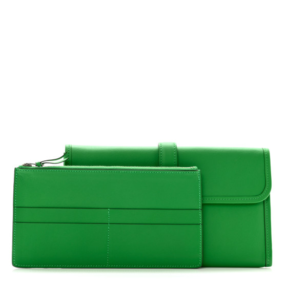 HERMES Swift Jige Duo Clutch Bambou
