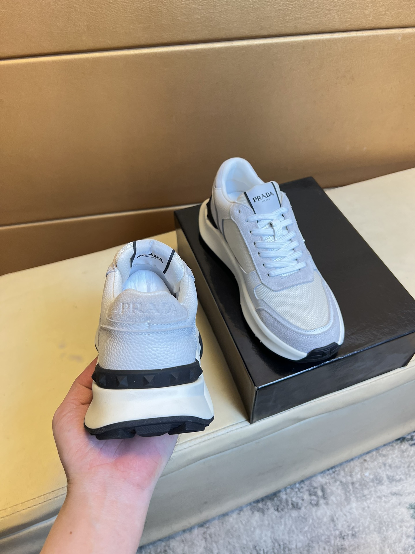 Prada's unique modern sneakers