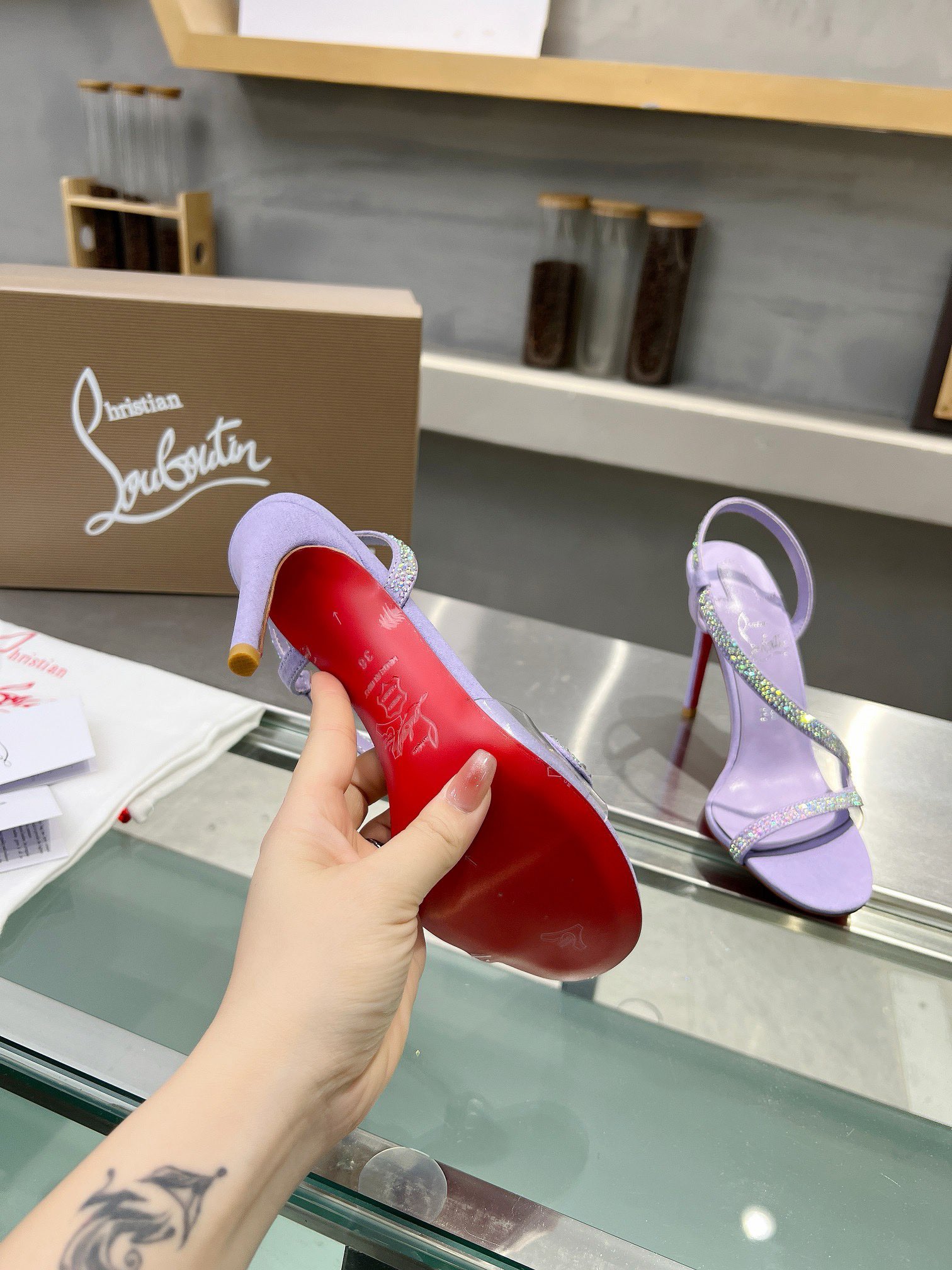 Christian Louboutin/Louboutin hot diamond purple
