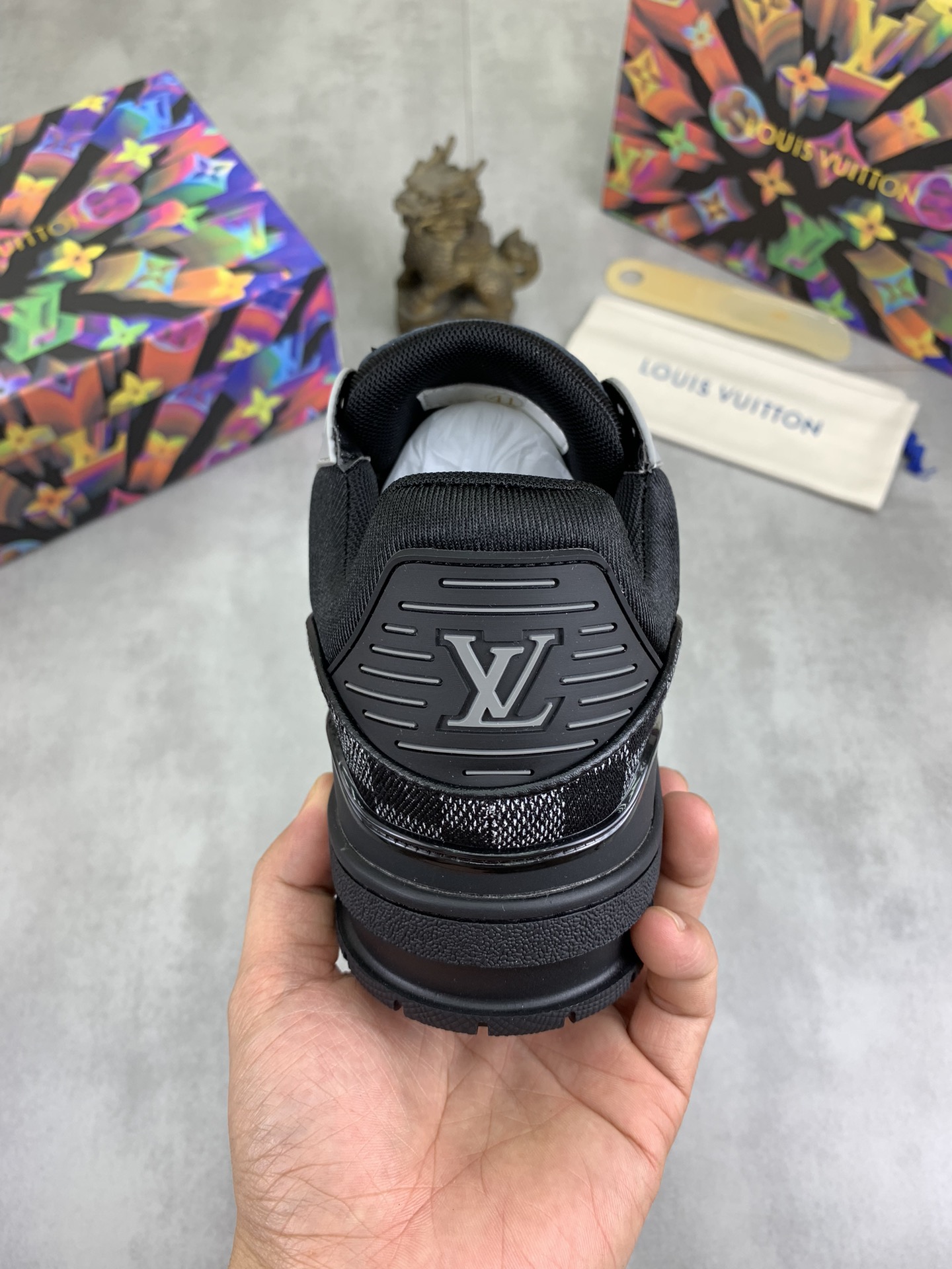 Louis Vuitton popular checkerboard sneakers