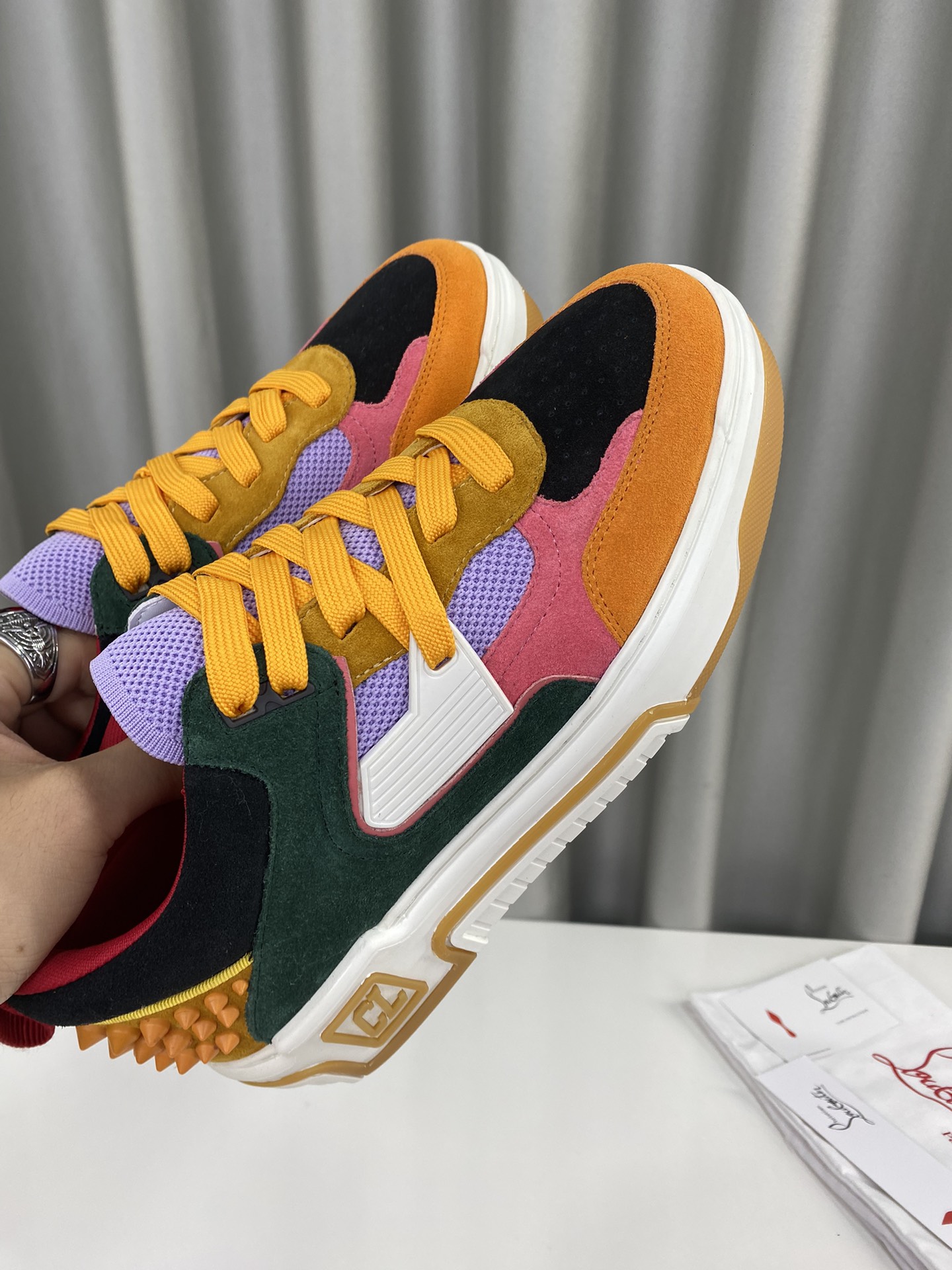 Christian Louboutin 2024 Unisex Red Sole Platform Sneakers