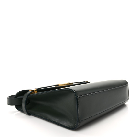 Saint Laurent Smooth Calfskin Manhattan Shoulder Bag Dark Green