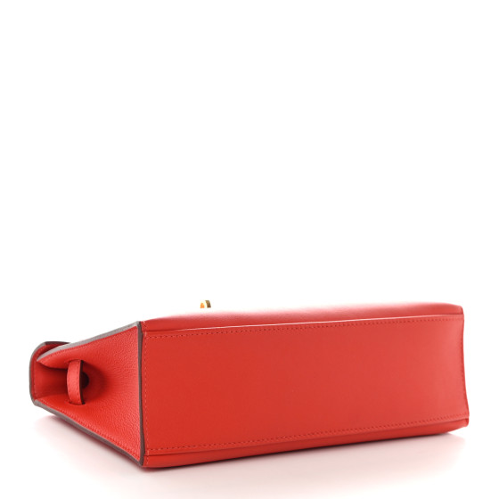 HERMES Swift Kelly Pochette Clutch Capucine