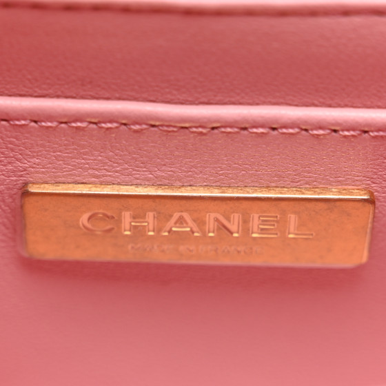 Tweed Handle Crush Top Handle Flap Bag Pink Ecru