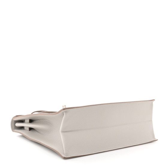 HERMES Evercolor Kelly Danse II Belt Bag Gris Perle