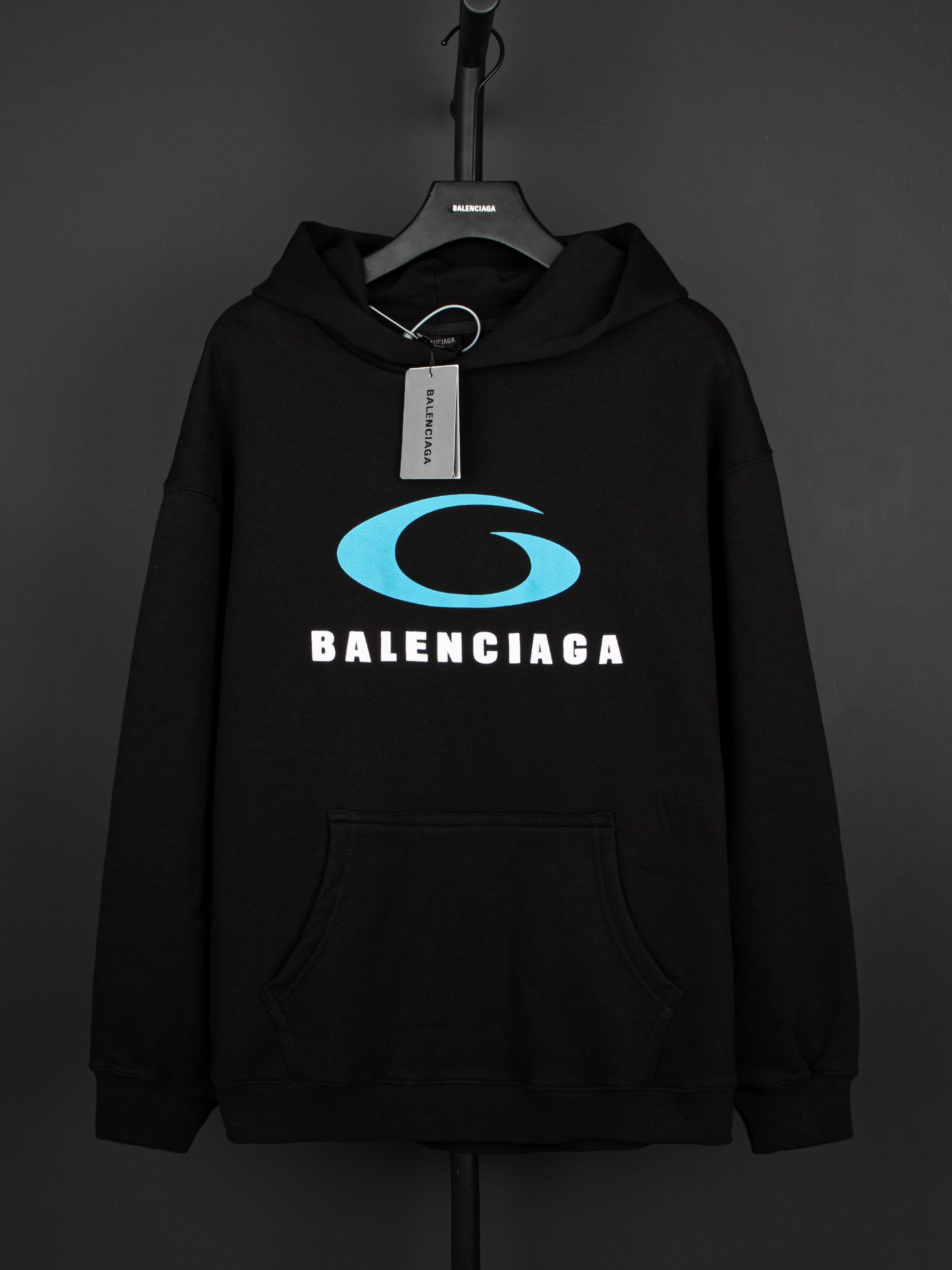 BALENCI*GA loop sports logo hoodie