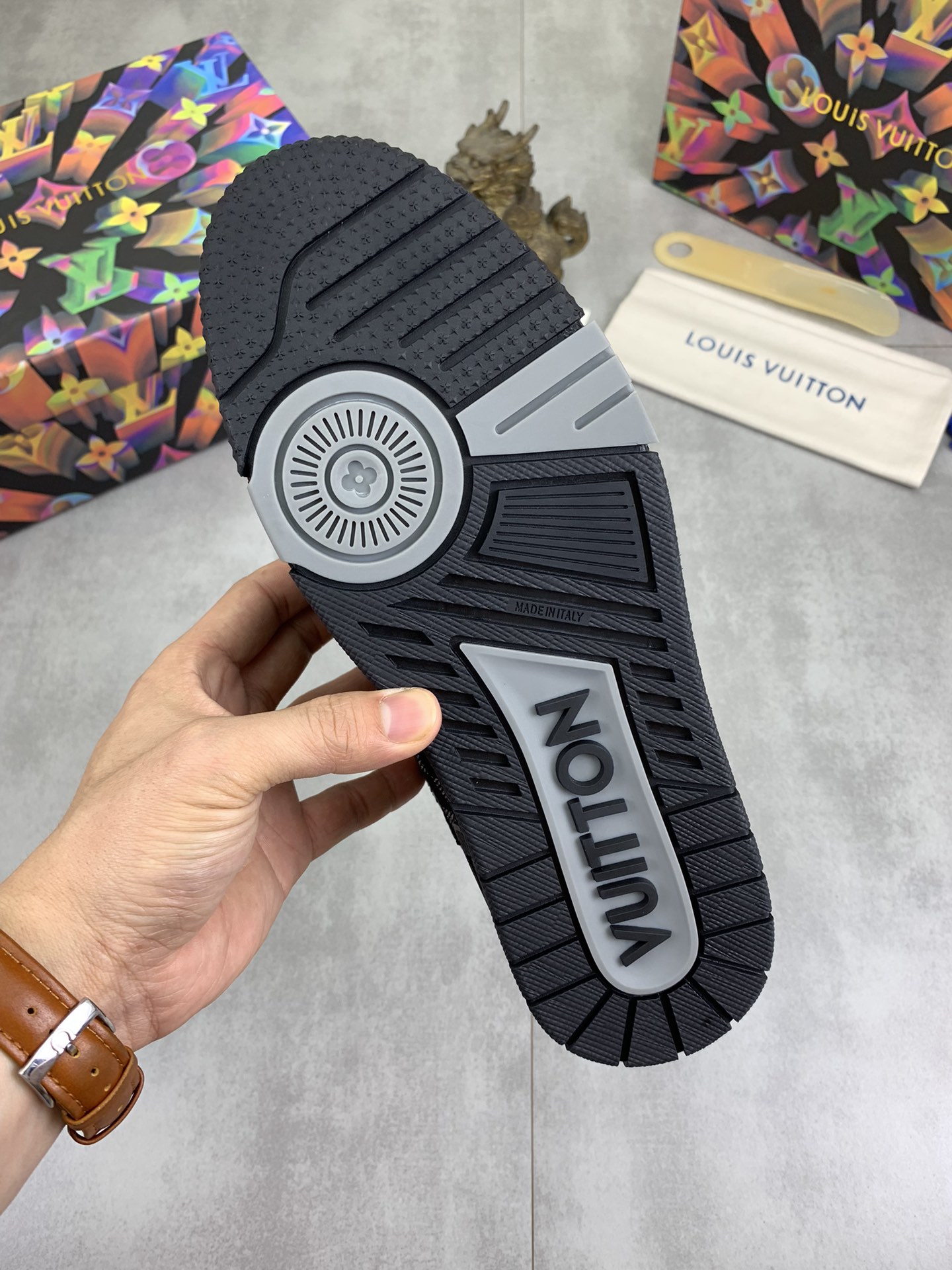 Louis Vuitton popular checkerboard sneakers