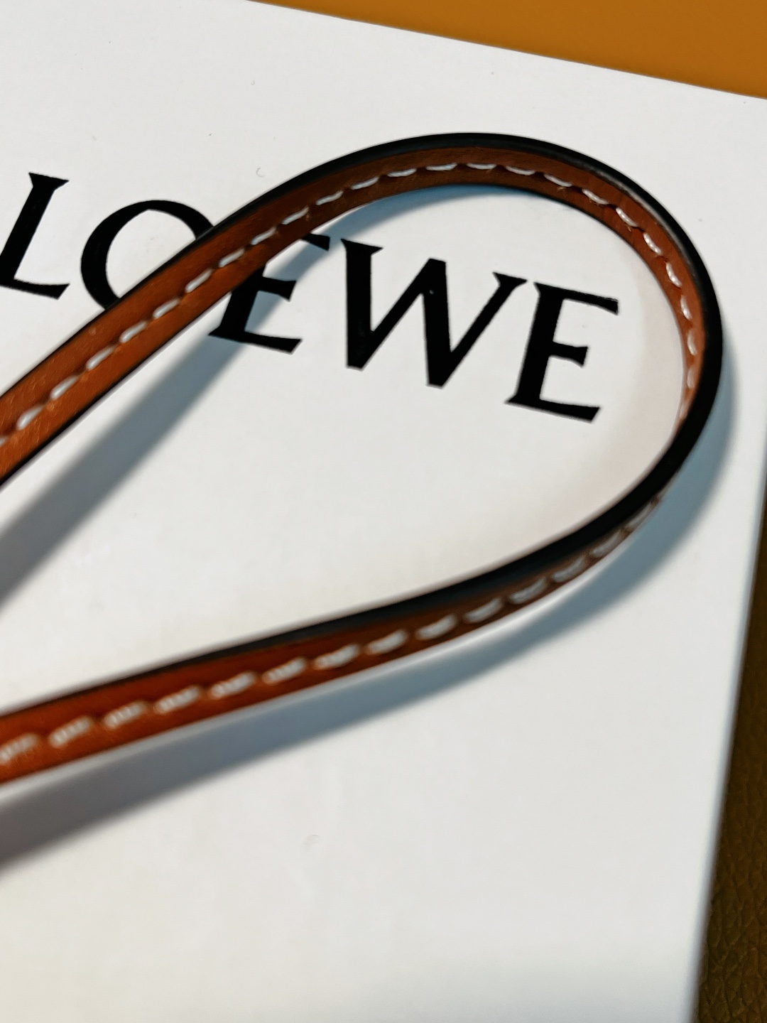 Loewe felt and cowhide pink elephant charm