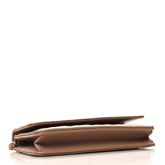 Chanel Caviar Quilted Multi Chain Wallet On Chain WOC Beige