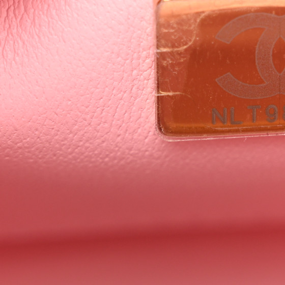 Tweed Handle Crush Top Handle Flap Bag Pink Ecru