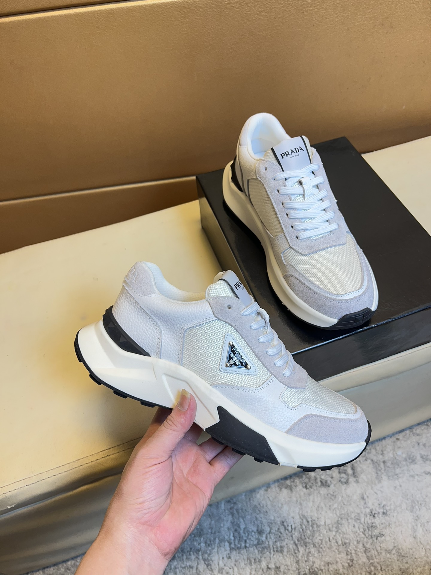 Prada's unique modern sneakers