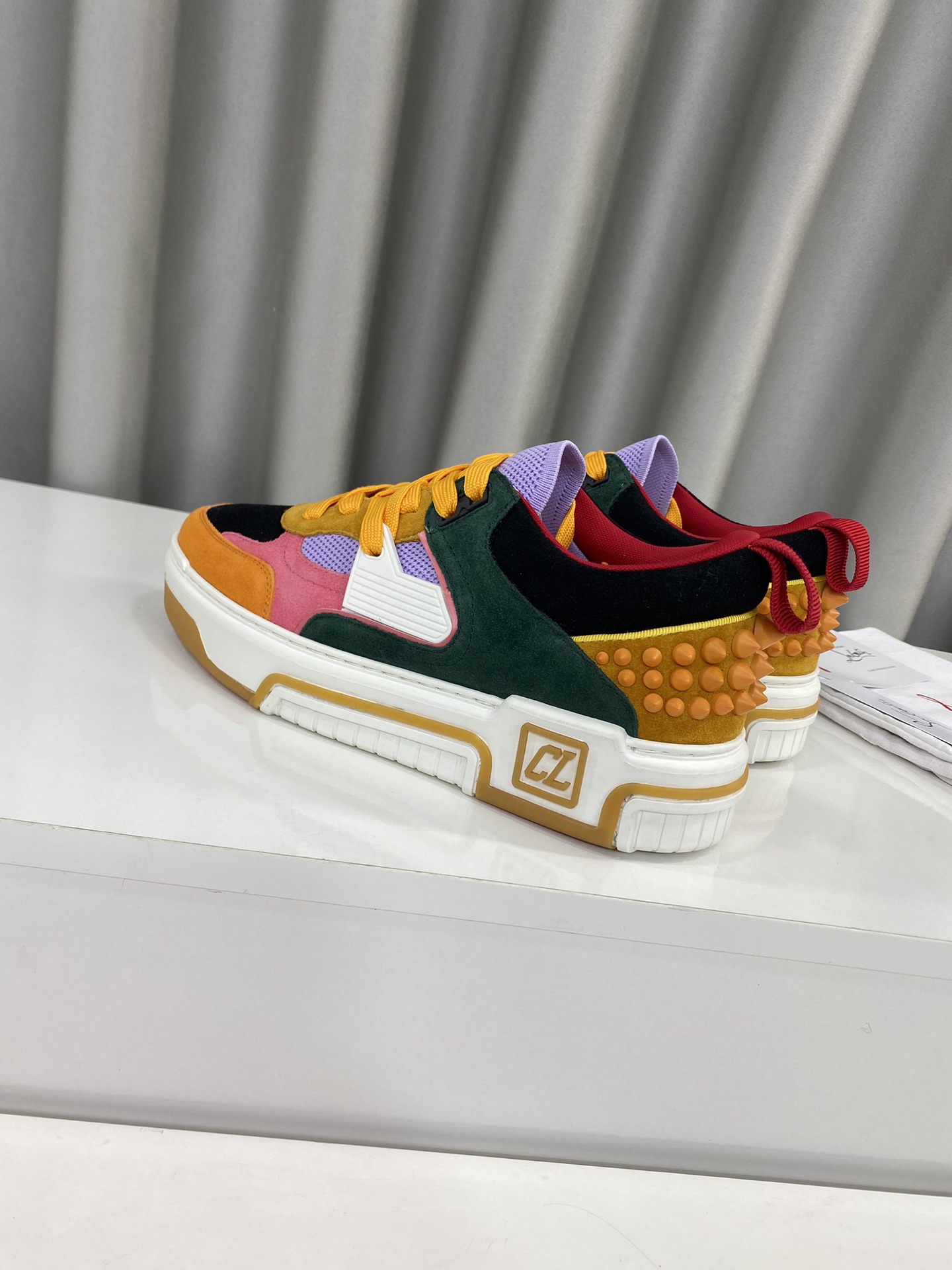 Christian Louboutin 2024 Unisex Red Sole Platform Sneakers