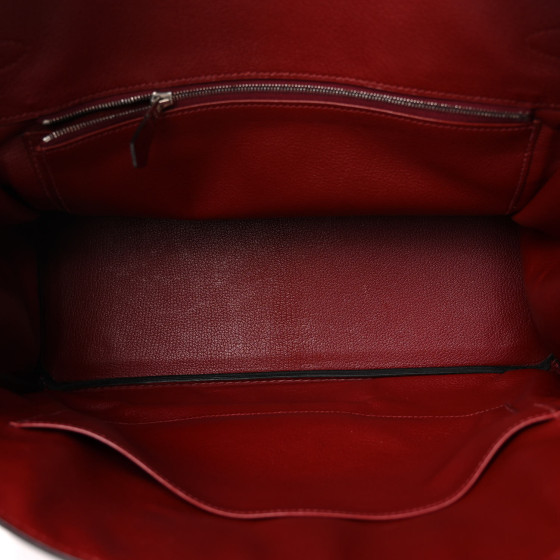 HERMES Courchevel Birkin 35 Rouge H