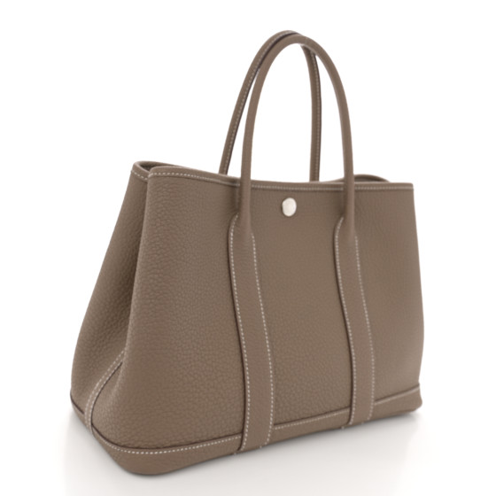 HERMES Negonda Garden Party 30 TPM Etoupe