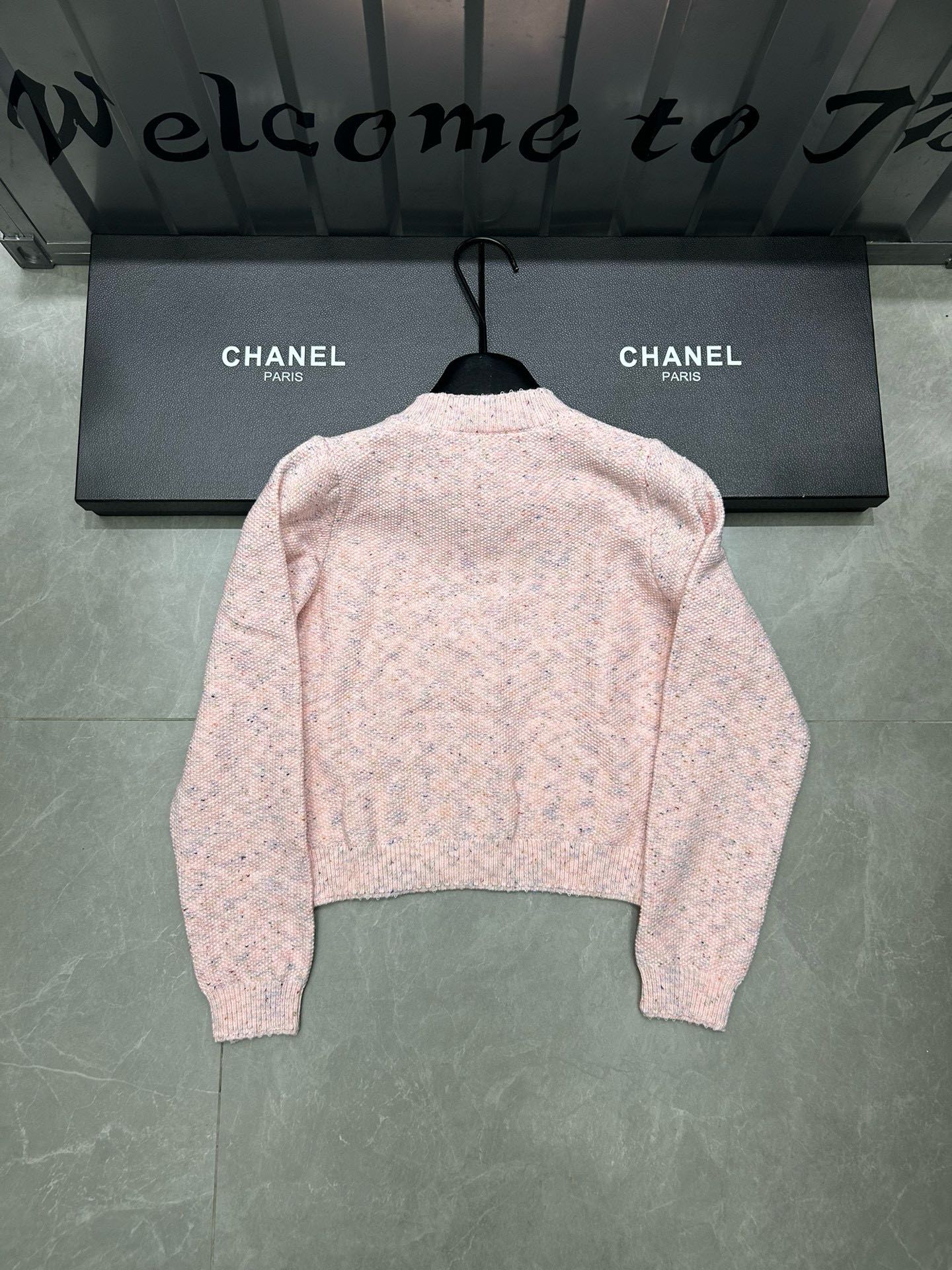 Chanel Chanel Xiaoxiang custom double C button custom yarn round neck long sleeve button knitted sweater cardigan jacket