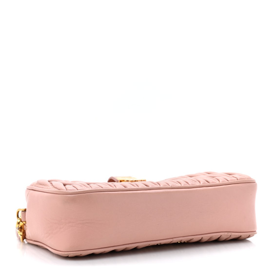 Miu Miu Nappa Matelasse Crossbody Bag Orchidea