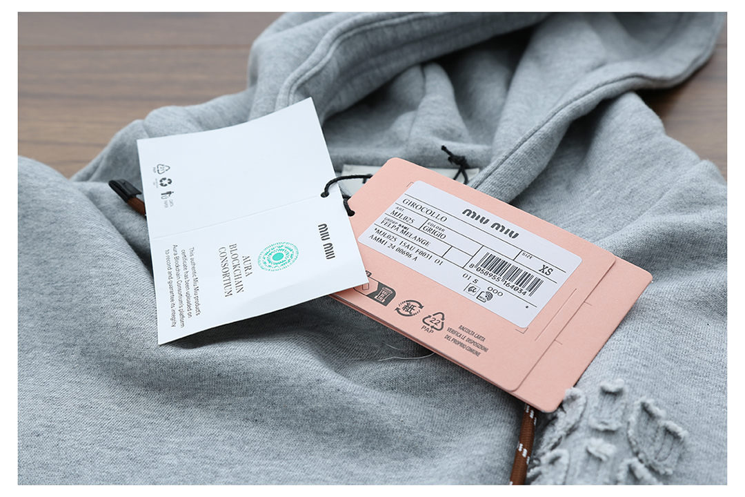 Autumn letter embroidered short hooded sweatshirt